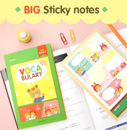 Big sticky notes (vocabulary)