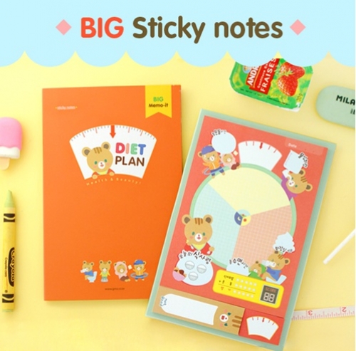 Big sticky notes (diet plan)